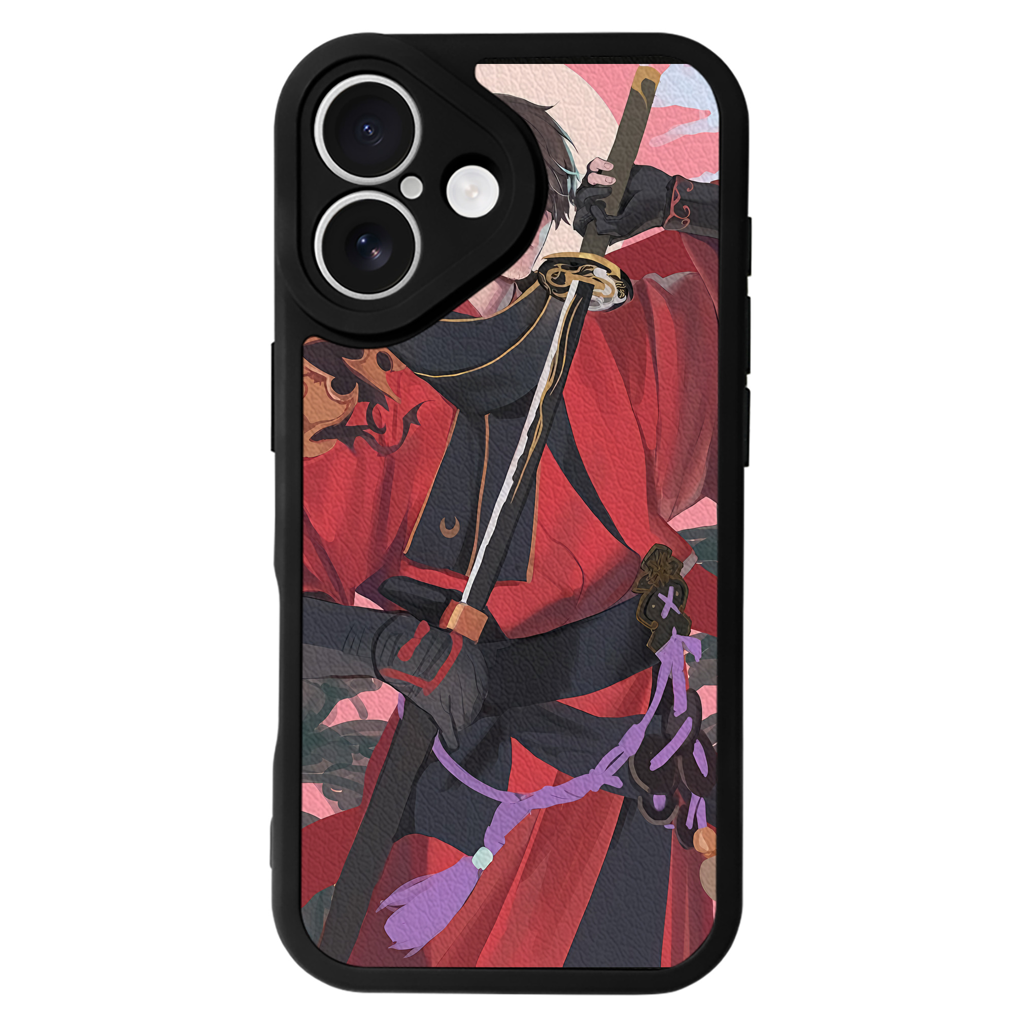 （画像用） 刀剣乱舞 Touken Ranbu 【iPhone 16シリーズ対応】シリコンスマホケース（レザー調） 材質：シリコン